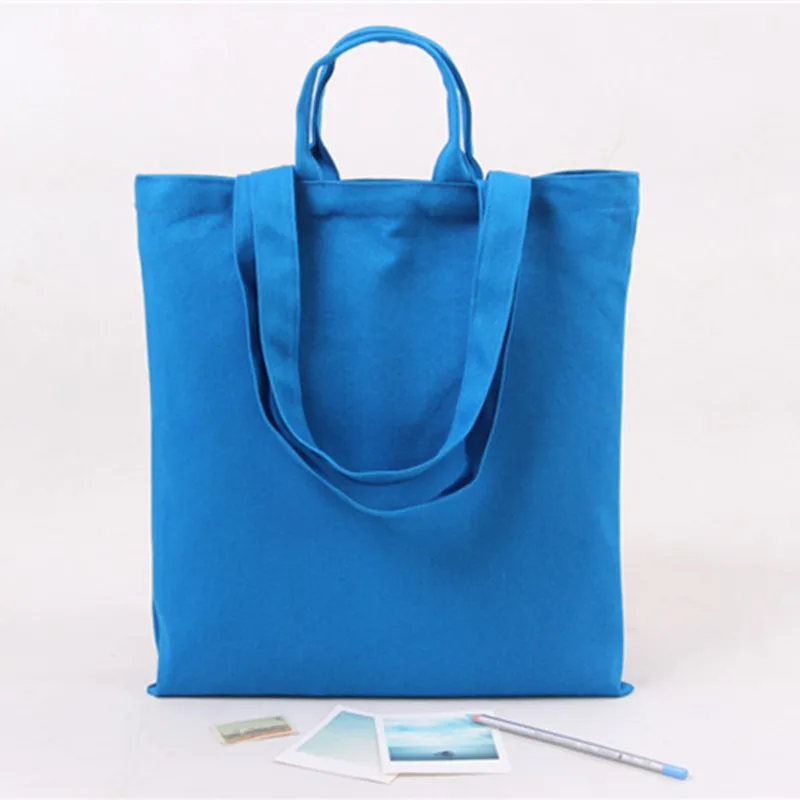

YILE 2-strap + Handle Cotton Linen Solid Color Shopping Tote Carrying Bag Open Closure 5-color Choosing D115H NEW