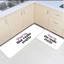 2 шт. Кухня коврики и ковры набор смешные цитаты вы как действительно довольно Белый Дом Deocr Non Skid области бегун Коврики Ковер