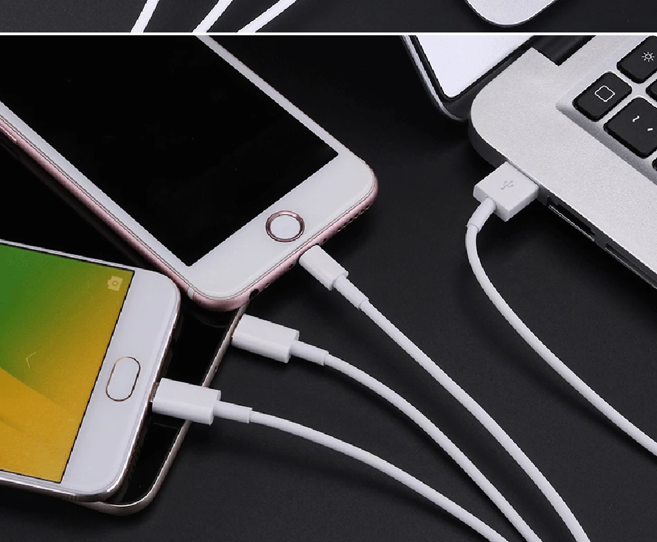NOHON USB Phone Cables For iPhone 6 5s 7 8 Plus X XS Charging Type-C Micro USB For Samsung S8 S9 Note 8 3 in 1 Charging Cable (13)