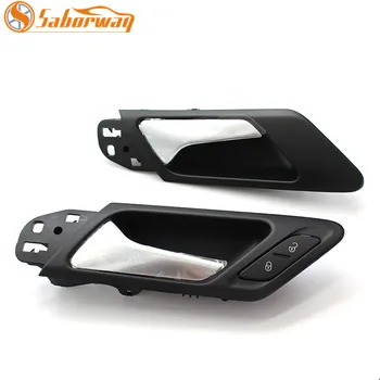 

Saborway Chrome Interior Door Pull Handle Trim for Golf 6 MK6 2009-2014 5KD837113 5KD837114 5KD 837 113 / 114