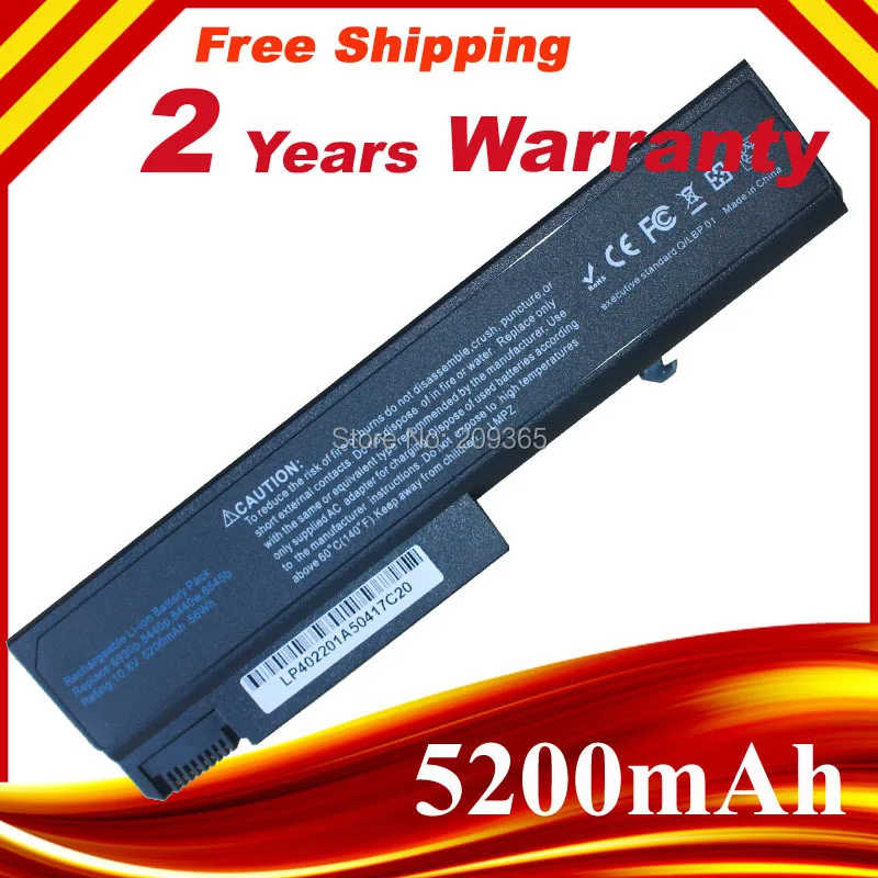 Аккумулятор для ноутбука HP ProBook 6450b 6440b 5200 6540b 6555b 6530 p 6550b 6930p 6 ячеек 8440 мАч|laptop battery|for