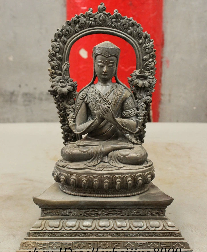 11 Old Tibet Buddhism Pure Bronze Northern Wei Tsongkhapa Medicine