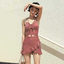 Цельное бикини, женские купальные костюмы, Одежда для пляжа, женская одежда, большой размер, купальник 91070 с рисунком