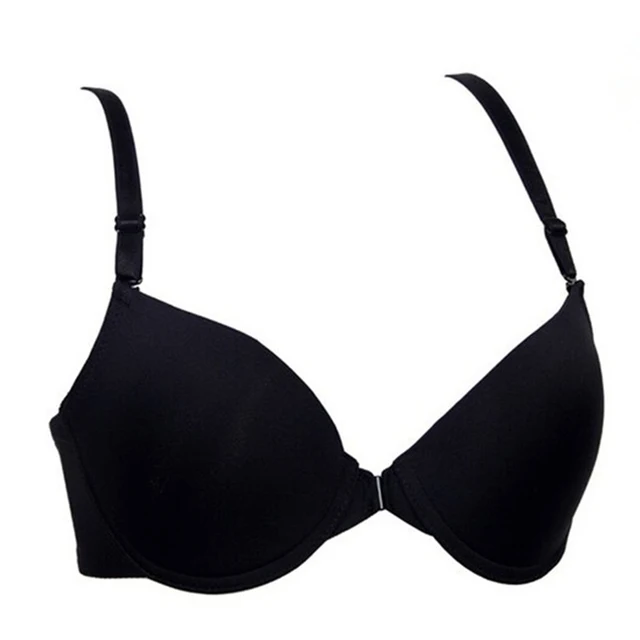 Womens Ladies New Sexy Half Cup C cup Front Closure Wire Free ...