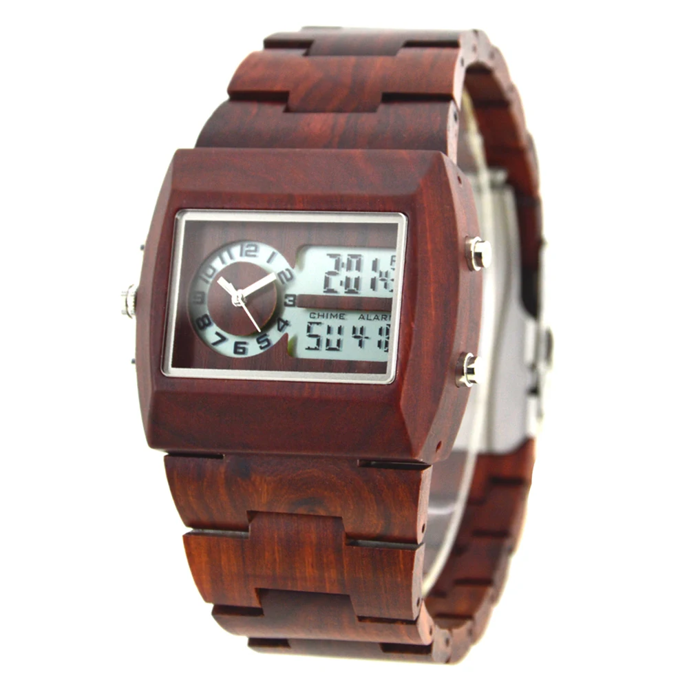 

Fashion 2018 Bamboo Wooden Watch Male Sport Watch Man Casual Quarts Wristwatches montre homme