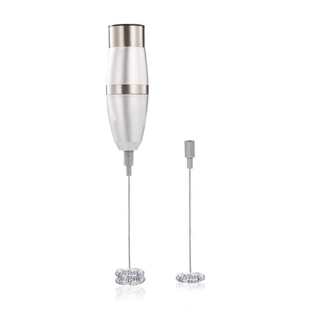 

Electric Handheld Milk Frother Foamer Egg Beater Double Spring Triple Spring Whisk Head Stainless Steel Drink Mixer Coffee Mak