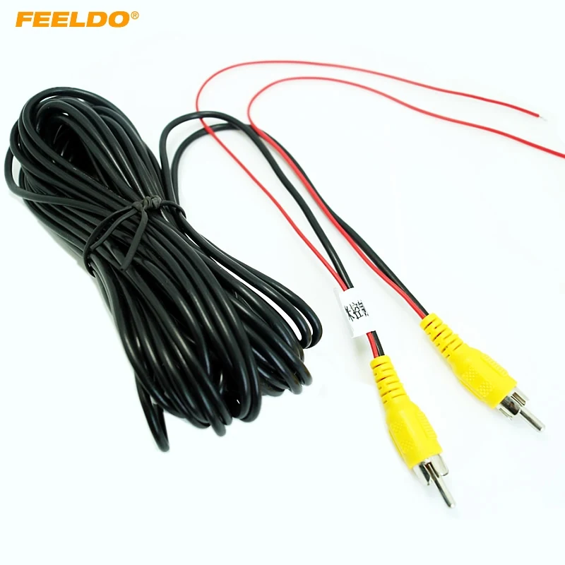 

FEELDO 10M Car RCA Reversing Camera Video Cable With Spcial Reversing/Backup Detecting Wire #4544