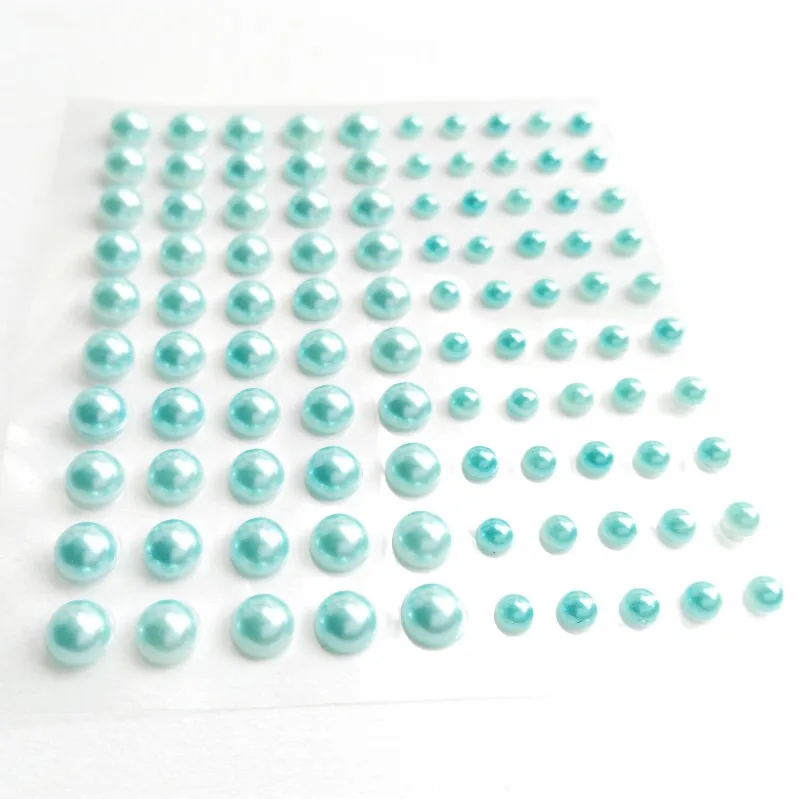 Buy 20sheet 100pcs/sheet 3mm&5mm pearl stickers for