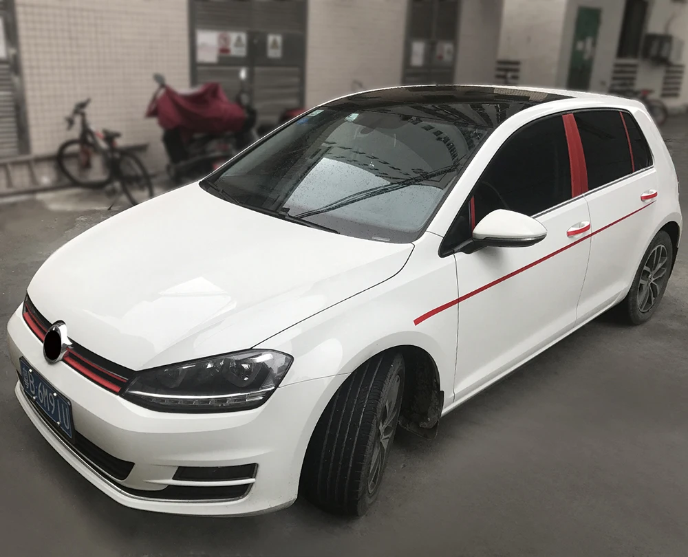 Наклейки на передний и задний бампер из углеродного волокна для Volkswagen VW Golf 7 MK7|car