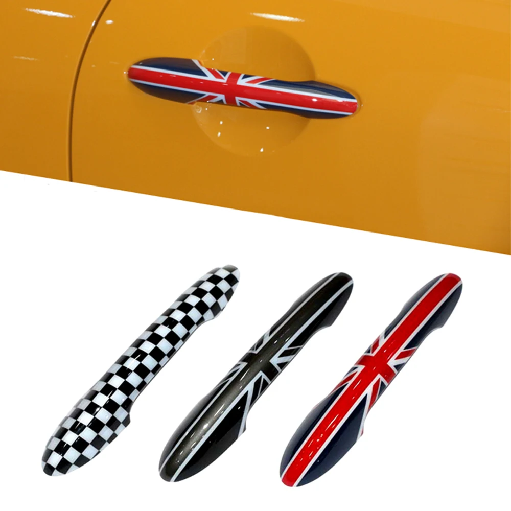 2 шт. защитная накладка на дверную ручку автомобиля Union Jack наклейка для BMW Mini Cooper JCW