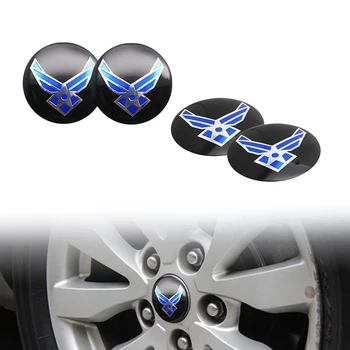

4pcs 56.5mm U.S. Air Force USAF Car Auto Steering Wheel Center Hub Cap Emblem Badge Stickers Universal