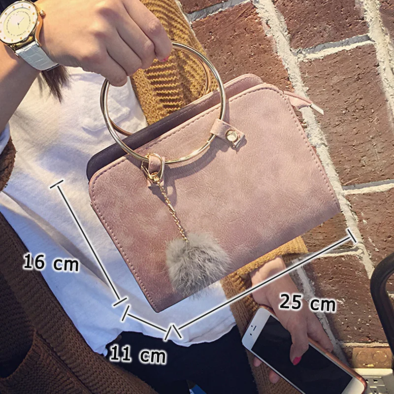 ANTBOOK новая женская сумка с кольцом, женские сумки известных брендов из искусственной кожи, одноцветные сумки-мессенджеры для девушек, сумки через плечо