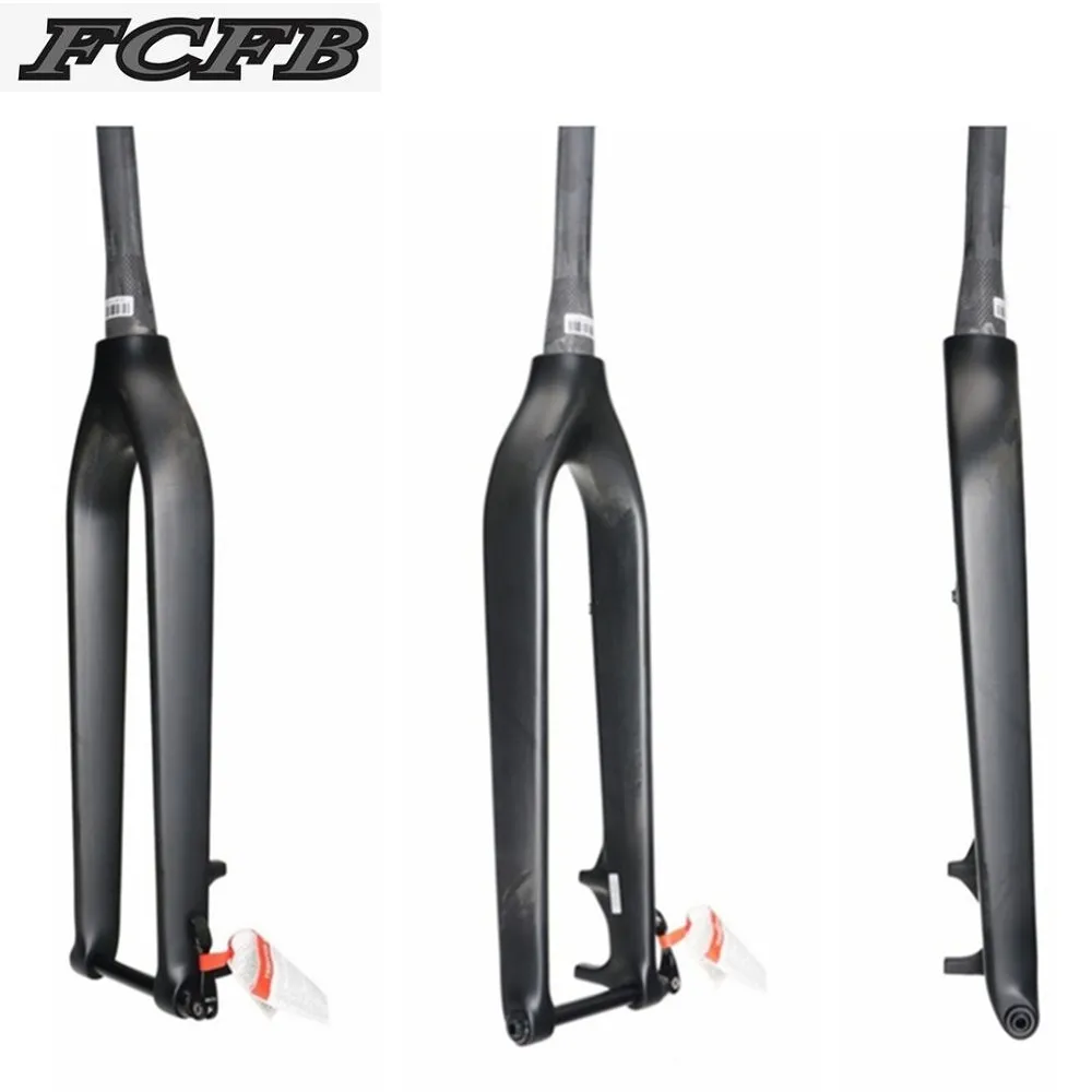  FCFB MTB Carbon Fork 29er Downhill DH Bicycle Fork Bicicletas Rigid Mountain Bike Front Fork Fibre rock shox used racing bikes 