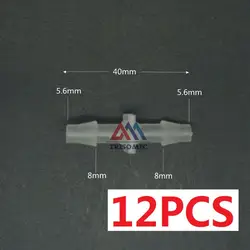 12 шт. 5.6 мм прямой разъем Пластик колючей pp шланг ПВХ трубки соединения Столяр установки аквариума