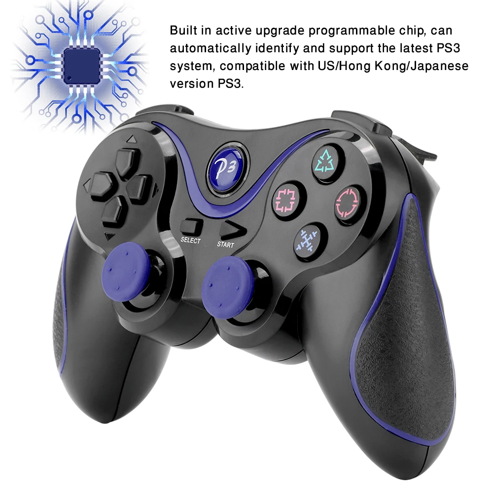 FORNORM беспроводной Bluetooth геймпад контроллер для PS3 контроллер двойной вибрации джойстик геймпад Playstation 3 датчик движения