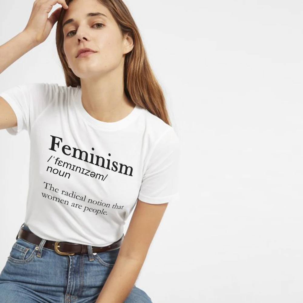

Feminism Interpretation T-Shirt Women Rights Tumblr Fashion Unisex Tee Aesthetic O-Neck T Shirt Feminist TShirts Casual Tops