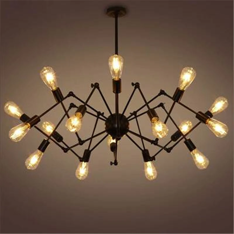 

Creative European Spider Restaurant Chandelier Antique Variety Chandelier Casual Bar Cafe Personalized Vintage Lighting