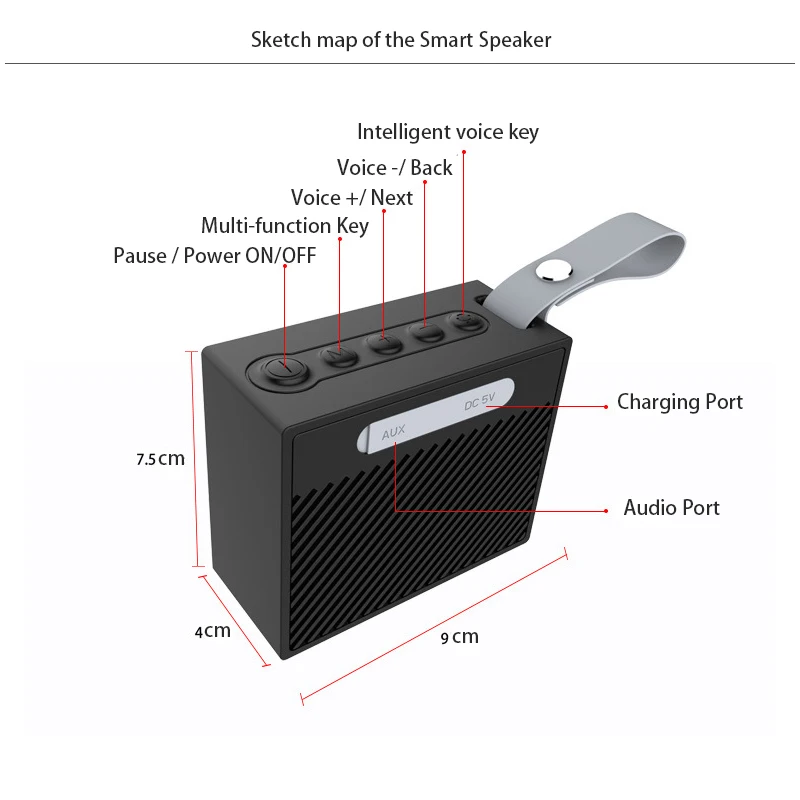 Smart bluetooth speaker. Smart wireless x9.