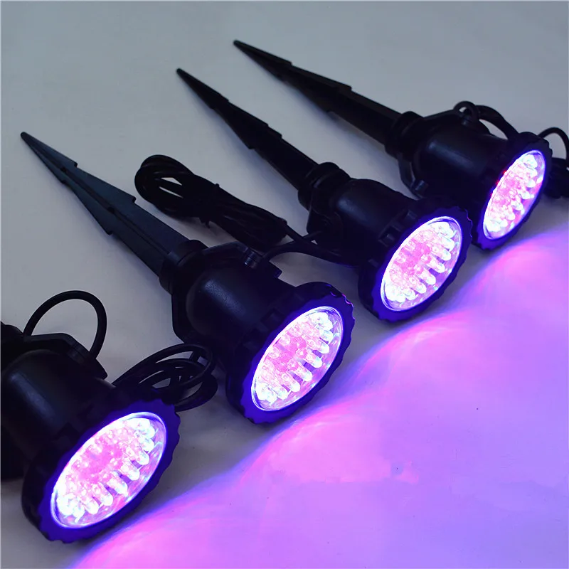 1 вытащить шпильку 4 IP68 Наружное освещение RGB погружные светильники лампа со