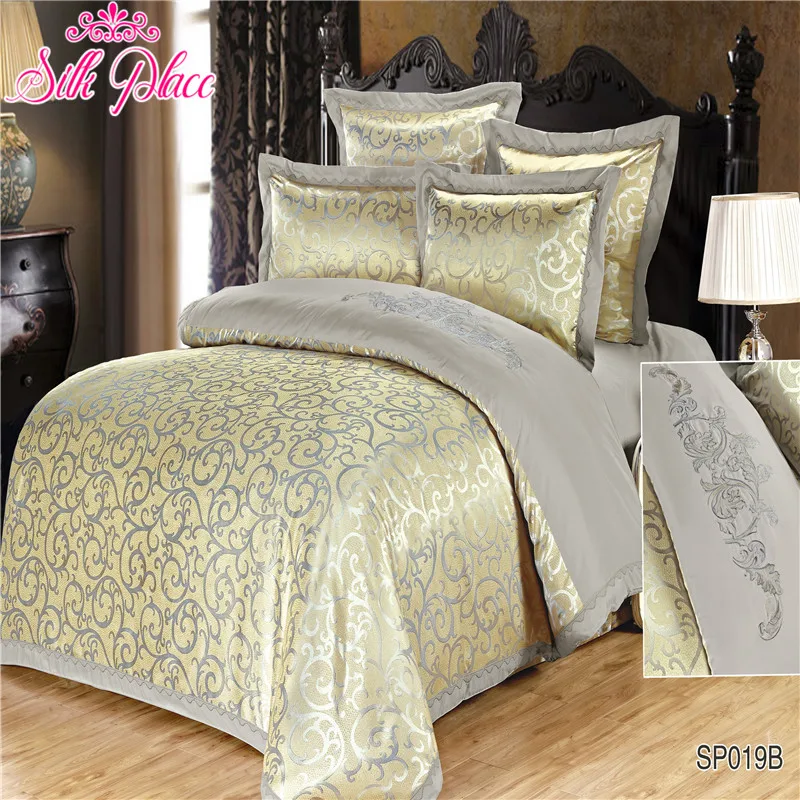 "シルク場所" ファッション豪華な寝具寝具セット布団カバーベッドシート枕カバーダブル4 6本寝具bedsheet wholesaleset