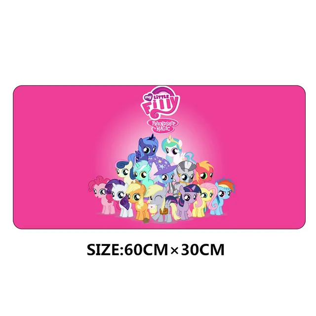 Большой коврик для мыши, 60*30 см, XL, My Little Pony, игровой коврик с героями мультфильмов, Лидер продаж, коврик для мыши для компьютера, ноутбука, настольные коврики - Цвет: 4