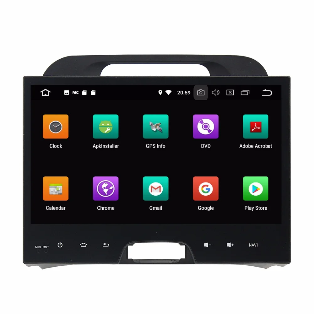 Clearance Car DVD Player Radio For kia Sportage 2010 - 2014 Android 8.0 4GB RAM 8 Core Bluetooth Wifi GPS Glonass Map 10.1 inch TDA7851 3