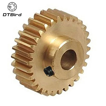 

2pcs/lot 0.6M 20 21 22 23 24 25 26 27 28 29 Teeth (hole=3/3.17/4/5/6mm) Small Brass convex copper gear machining parts