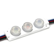 10 шт. светодиодный модуль 3 светодиодный s 3030 RGB/белый IP65 водонепроницаемый Инжекционный светодиодный светильник с линзами 12 В 12 в красный+ синий+ зеленый
