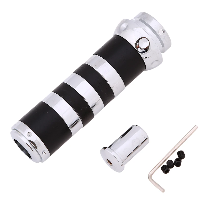 

POSSBAY Universal Black Striped Car Handbrake Grips Car Interior Aluminum Decoration Auto Handbrake Cover Hand Brake Cover
