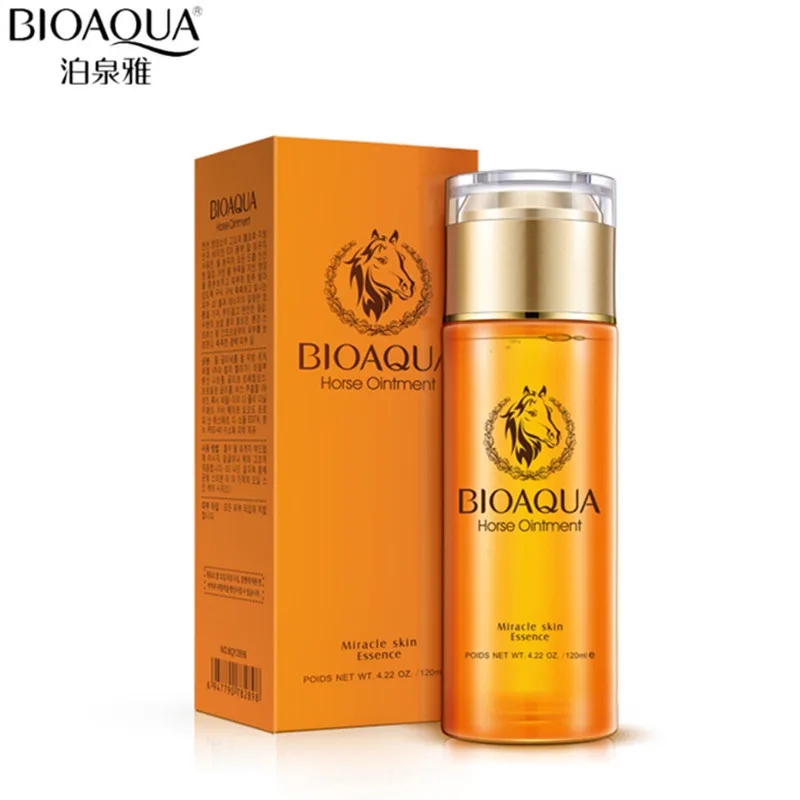 BIOAQUA Horse Ointment Enriched Water Facial Nourishing Face Care Toner Nutrition Hydrating Moisturizing Whitening Tonic Liquid 3