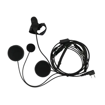 

Full Face Moto Motorcycle Bike Helmet Earpiece Headset Mic Microphone For Kenwood Two Way Radio TK3173/TK3200 BAOFENG UV-5R
