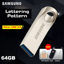 SAMSUNG USB Flash Drive USB 3.0 64gb Pen Drive Custom Lettering Pattern Tiny Pendrives Memory Stick for Birthday Gift U Disk
