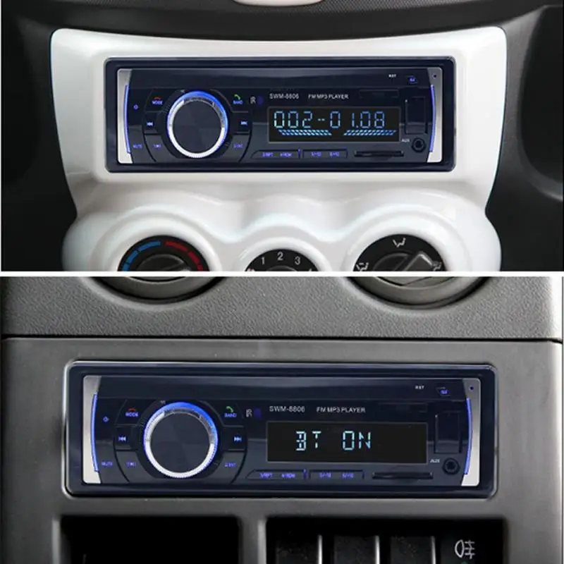 ЖК-экран Bluetooth громкой связи автомобильный стерео в тире MP3 аудио плеер fm-радио U диск автомобильный музыкальный стерео MP3-плеер