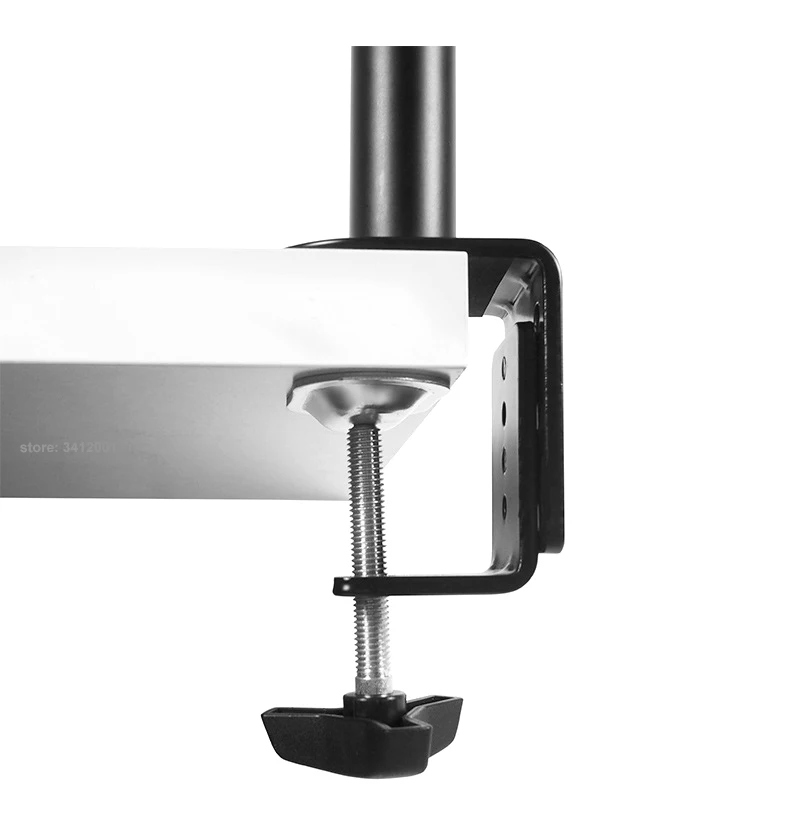 Full Motion Computer Monitor Holder Grampo Grommet Base Rotação de 360 Graus Único Computador Mount Braço Longo pc Stand 99 kg 10 27 M051 - Image 2