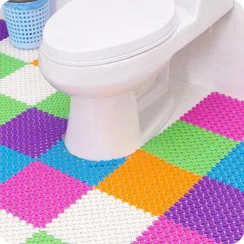 

1PC PVC Bathroom Mat For Toilet Bath Mats Shower Bathroom Carpet Suction Anti Slip Sucker Bathroom Carpet Set Bath Mat Decor