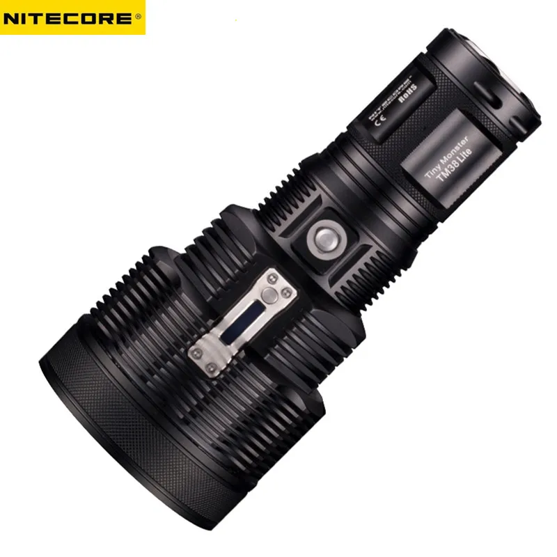 NITECORE TM38 Lite светодиодный фонарик CREE XHP35 HI D4 1400LM дальность луча 1800LM фонарь+ 4 шт. 18650 3500 мАч батарея