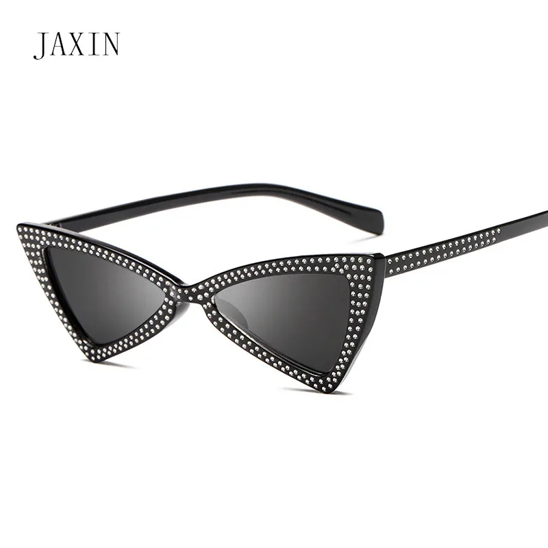JAXIN Модные женские солнцезащитные очки кошачьи глаза с треугольником