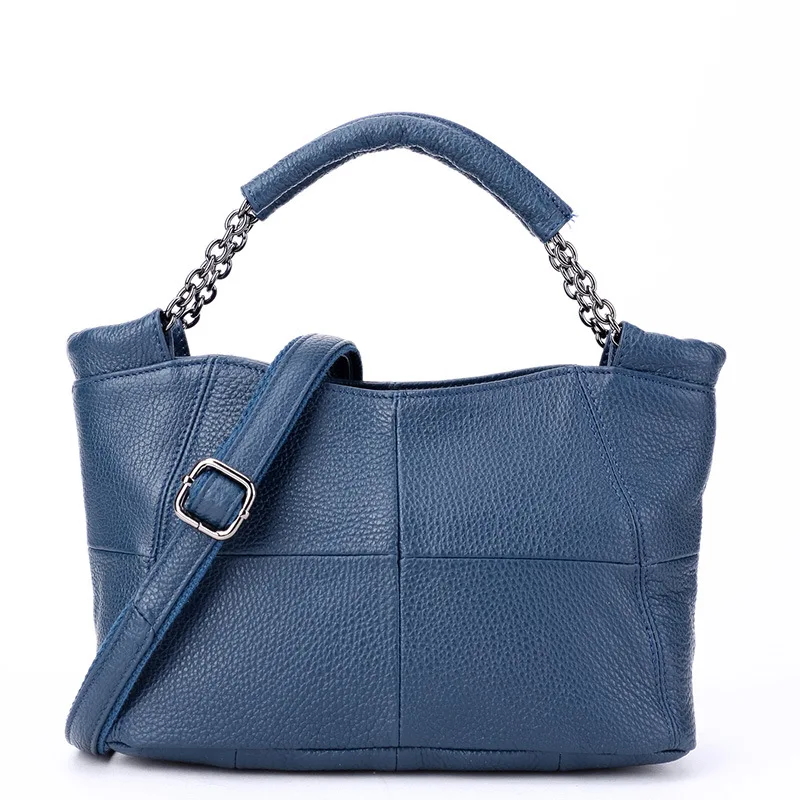 

Brand Genuine Leather Handbags Luxury Women Leather Tote Bag Casual Lady Crossbody Messenger Bag Solid Female Leather Handbag