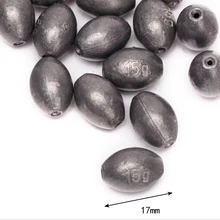 30 шт. 15 г/17 мм Рыбалка Интимные аксессуары свинцовые грузила оливковое Форма привести веса