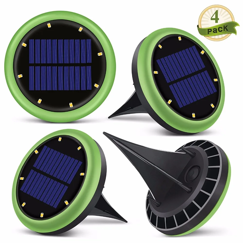 

Solar Underground Light 8 LEDs Solar Power Buried Light Under Ground Lamp Outdoor Path Way Garden Lawn Yard Outdoor Lighting