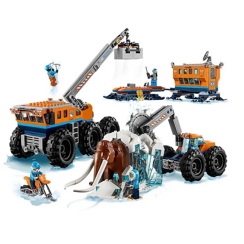 

Bela 10997 Police Patrol City Arctic Mobile Exploration Base Model Figure Blocks Compatible Legoe Building Toys For Children
