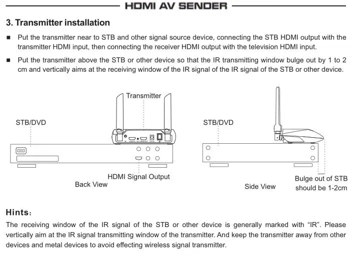 2,4G/5G 1080P беспроводной HDMI AV видео передатчик приемник ИК удлинитель до 100 м hdmi удлинитель HDMI конвертер HDMI кабель AVC580