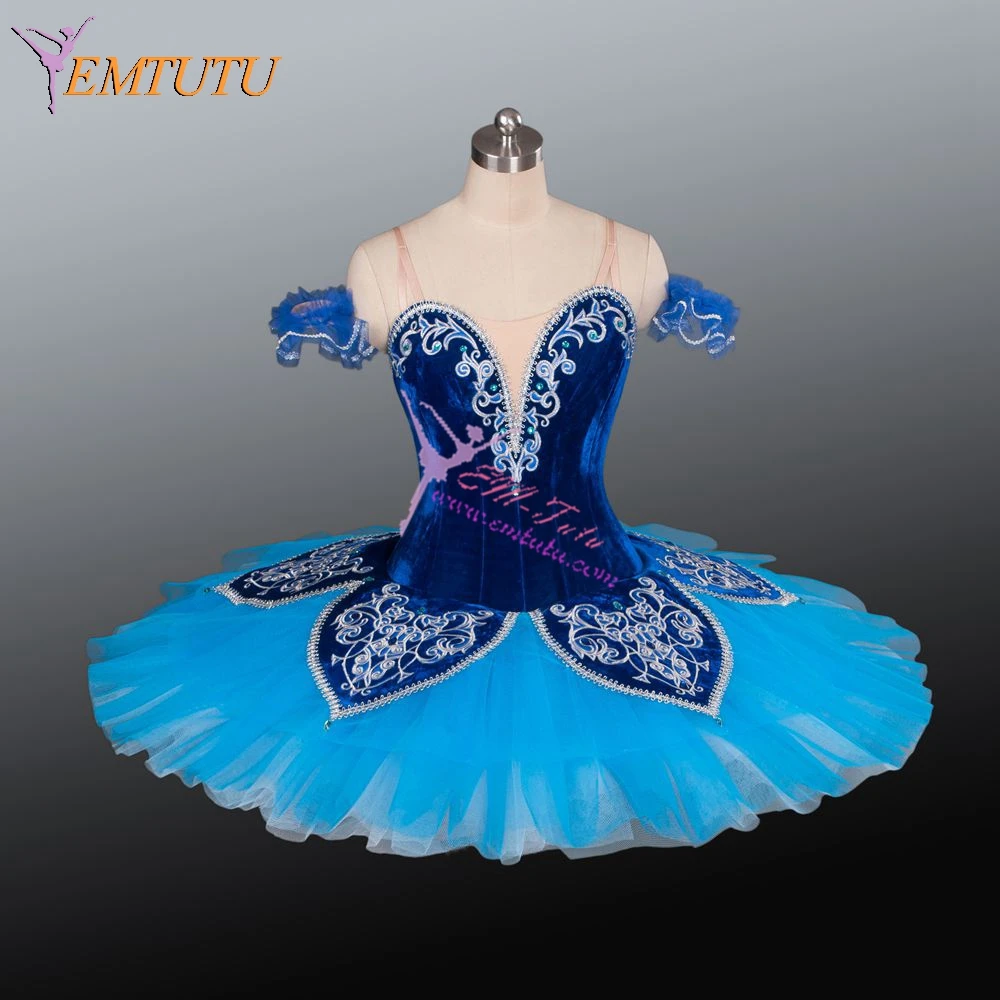 

Adults Professional Ballet Tutus Blue Raymonda Performance Tutu Costume Women Nutcracker Platter Pancake Classical Ballet Tutu