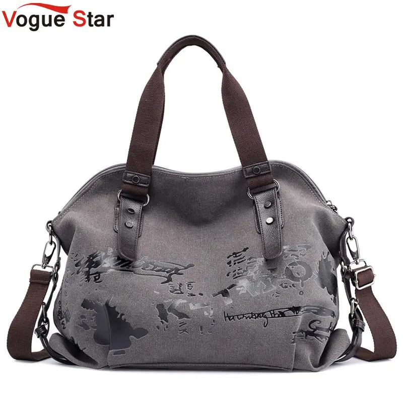 

Women's Shoulder Bags Vintage Graffiti Canvas Handbags Famous Designer Female Shoulder Bags Ladies Totes Fashion Large Bag L55