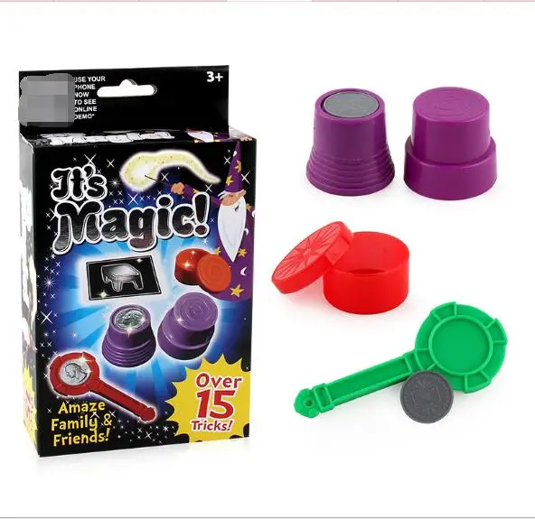2Set Ball and Vase Close Up Magic Prop Trick Magician Toy Stage Party Magic Tool 