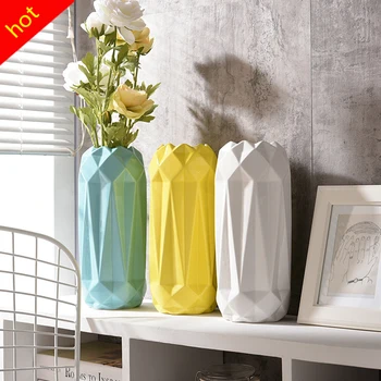 

Modern Tabletop Ceramic Vase Europe White Ceramic Vase Home Decoration Porcelain Flower Plants Vase For Home Wedding Decoration