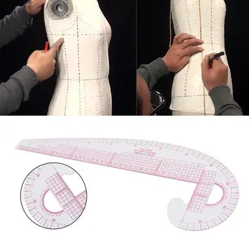 

Multi-Function Clothing Measurement Armholes Curve Metric Sewing Ruler Measure Tailor Grading Rule Pattern Making