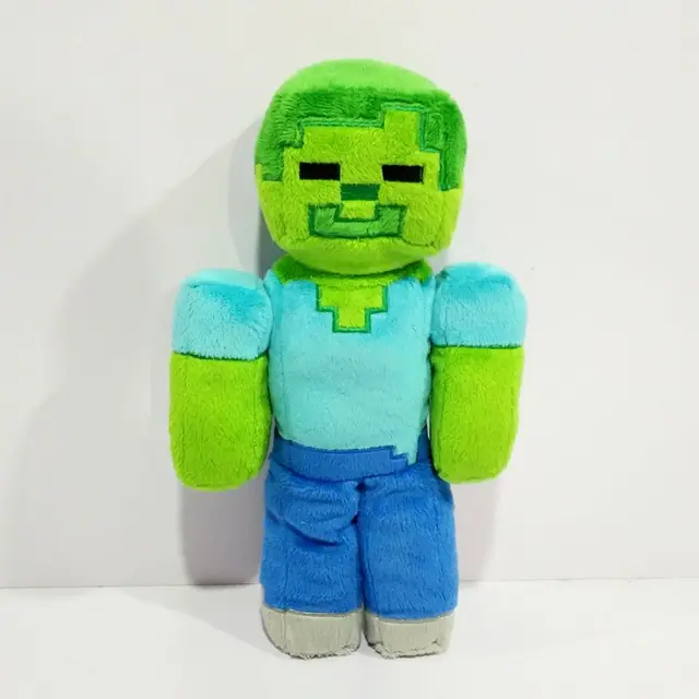 1pcs Minecraft Toys 33CM=13'' Minecraft Zombie Plush Stuffed Toys Movie