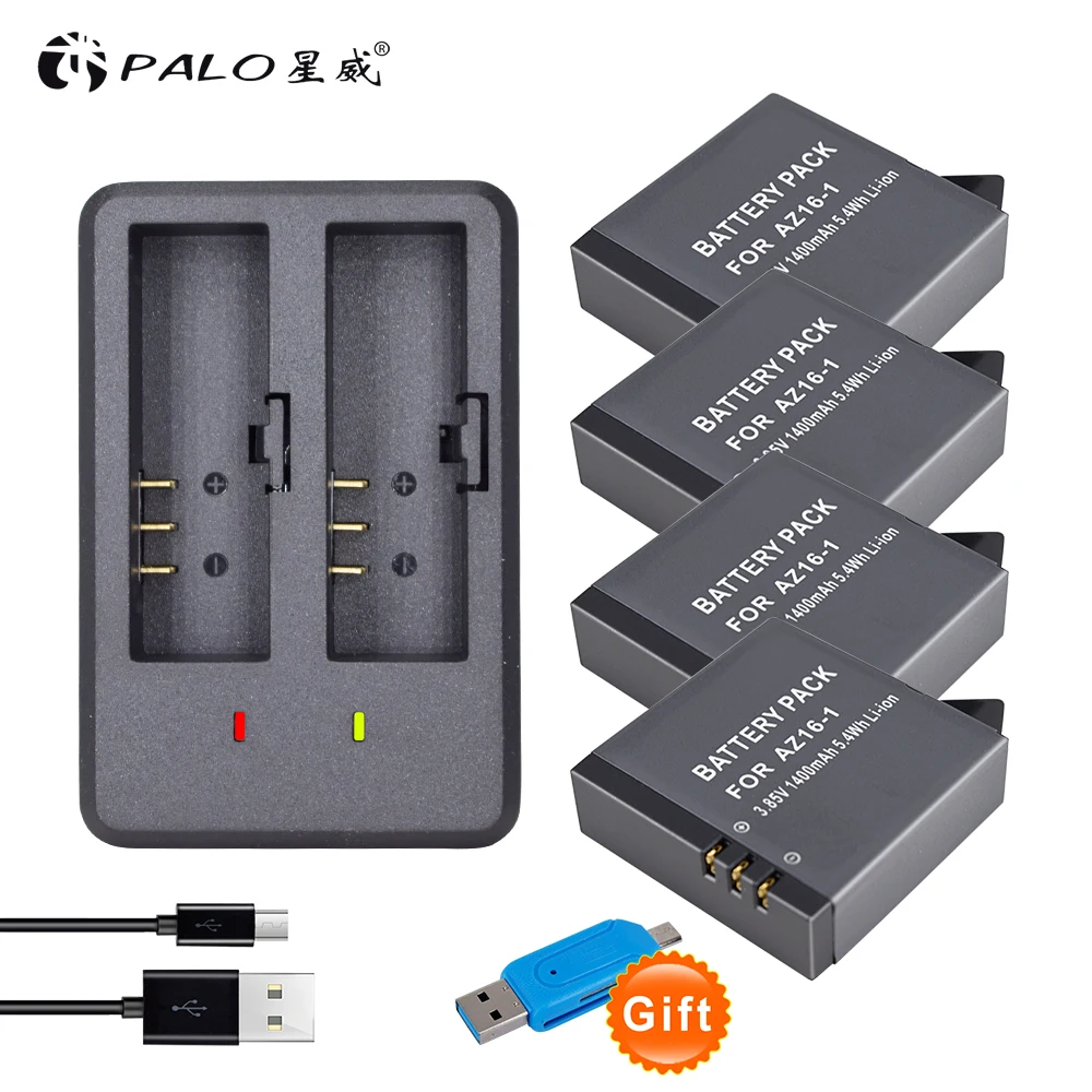 Зарядное устройство с двойным USB портом для Xiaomi Yi 2 4K Lite|Цифровые аккумуляторы| |