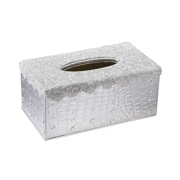 

Car Tissue Box Cover Rectangular Holder for Home Car Office Decor